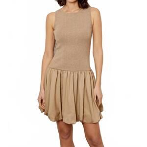 NEW DH NEW YORK ramona dress in cappuccino